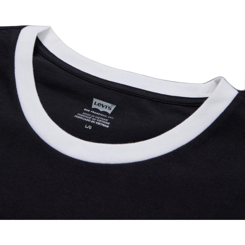 Levis Color Block Round Neck Letter Print Short Sleeve T-Shirt Men Tops 22491-1210