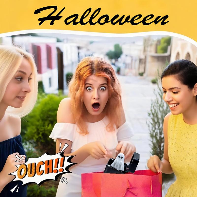 Halloween Gag Gifts Funny Hallowen Finger Ghost Gifts For Men Christmas White Elephant Gift For Adults Office Prank Gift Box