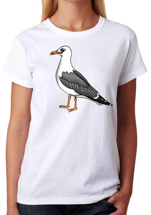 Seagull Bird Ladies T-Shirt XXXXL