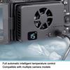 Camera Cooling Fan for ZV Type C Quiet Camera External Cooling System for Live Intelligent Temperature Control A7M4, ZVE1, A6700, A7C2, E10, ZV1, XT4,
