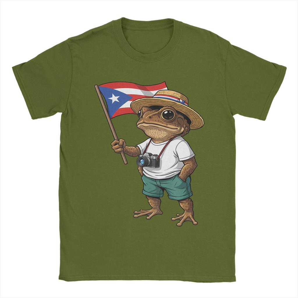 Bad Bunny Puerto Rico Coqui Frog Boricua Puerto Rican Flag Taino  TShirt T Shirts Unisex 100 Cotton Tees Short Sleeve Tops