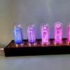 Digital Glass Nixie Tube Clocks LED Timepiece Calendar Mini Table Clocks Silent Modern Alarm Clock Bedside Table Watch Design