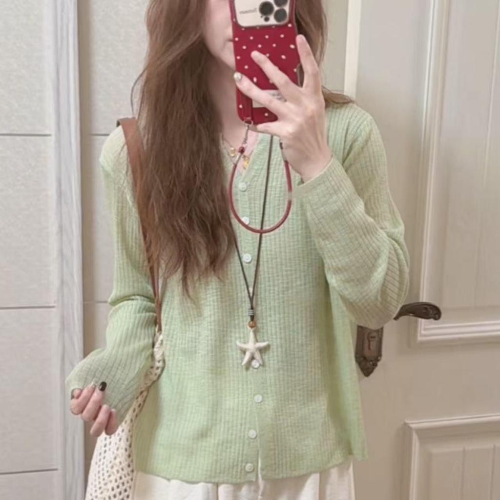 Women's Bamboo Linen Sun Protection Cardigan - Short, Long Sleeve, Lightweight, with Shawl Top for Summer.