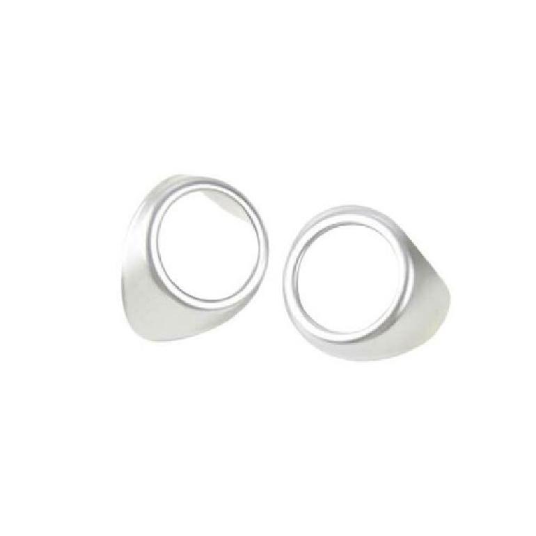 Car Front A Pillar Speaker Frame Cover For Ford Mustang 2015- Matte Silver