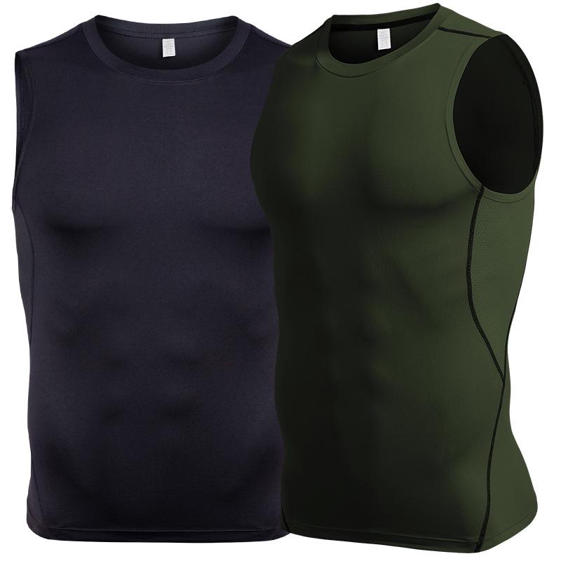 

Мужской спортивный жилет из быстросохнущей шелковистой сетки: Весенне-летнее базовое белье для тренировок, бега и баскетбола L (127-136 lbs recommended)