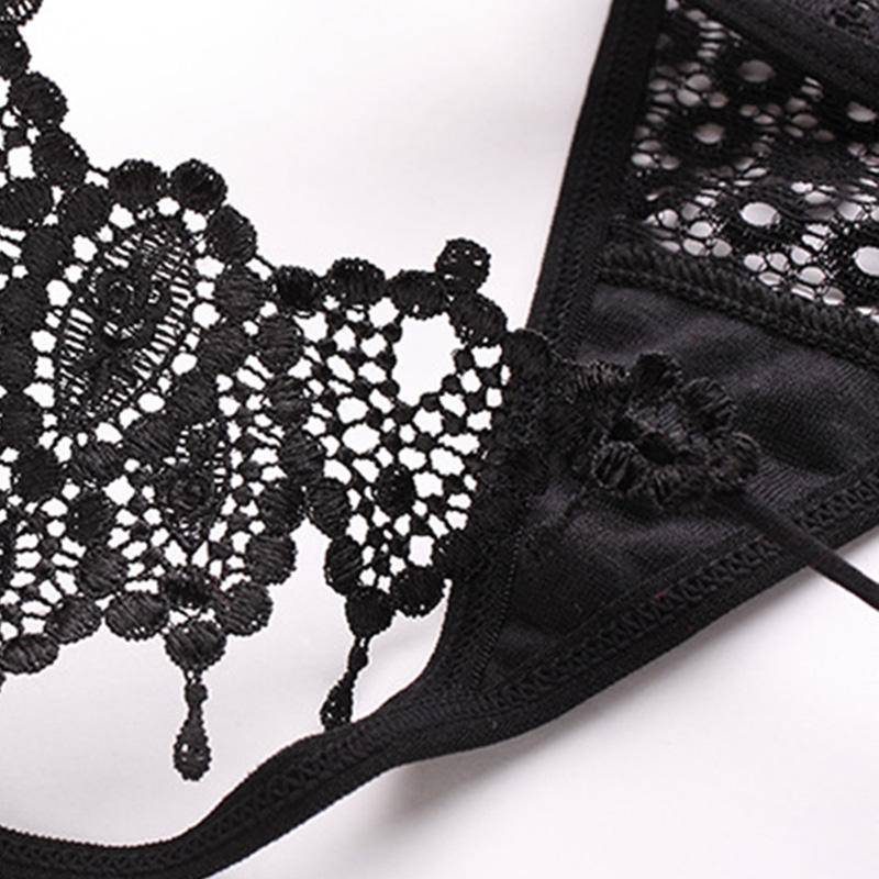 Erotyczne majtki Najnowsze seksowne damskie stringi Hollow haftowane stringi z niskim stanem stringi damskie seksowna bielizna majtki duży rozmiar