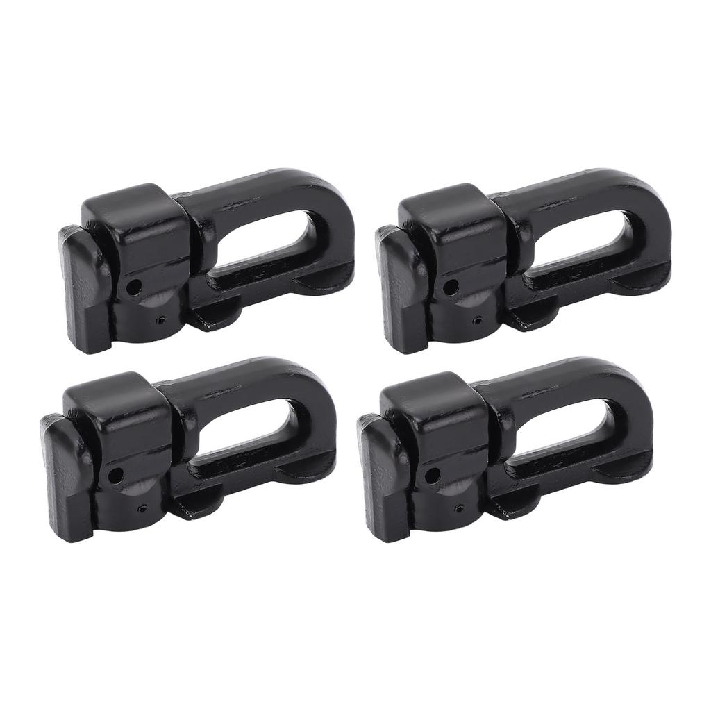 4Pcs L Track Double Stud Tie Down Fitting Carbon Steel L Track Rail Double Stud Fitting for Truck Bed Trailer   Control Pickup RV ATV