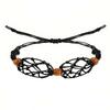 Adjustable Handmade Woven Cord Bracelet with Beaded Accents and Double Net Design Suitable for Casual and Everyday Wear