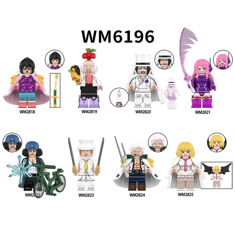 WM6196 Educational DIY Blocks Set Anime Mini Sculpture Figurines Creative Assembly Toys Kids Christmas Birthday Present