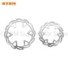 For KTM HUSQVARNA GASGAS Motorcycle Front 260mm Rear 220mm Brake Disc Rotor 6 Holes Steel Plate SX SXF XC XCF EXC EXCF XCW FC TE