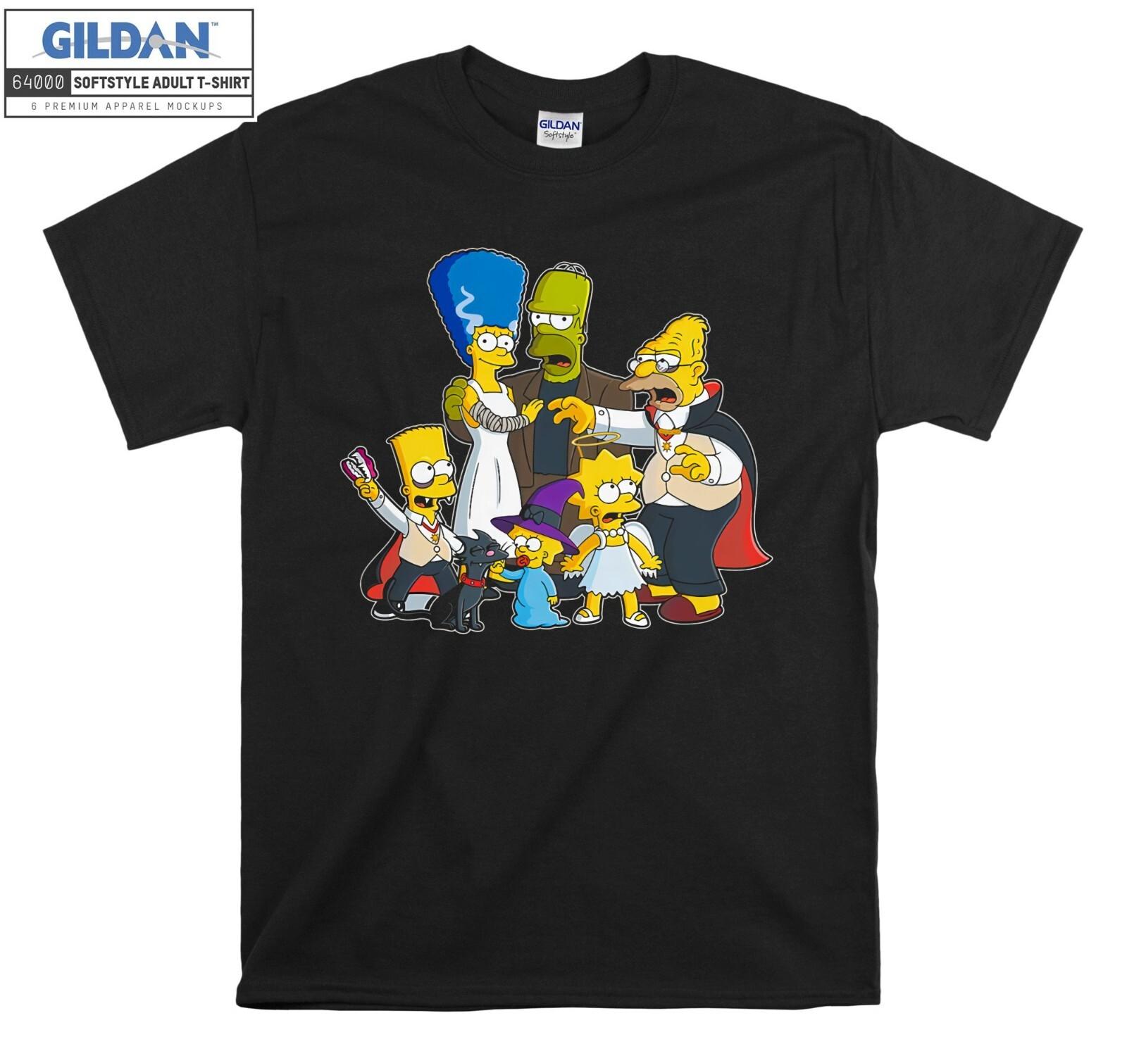 The Simpsons Family Character T-Shirt Mens Womens Tees Top Gift Hoodie T Shirt Mens Womens Tees Top Men Women Unisex 6508 L
