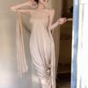 Robe Muse Grecque Femme Été Vintage Bandeau Vacances Dune Terres Désolées Plage Longue Jupe