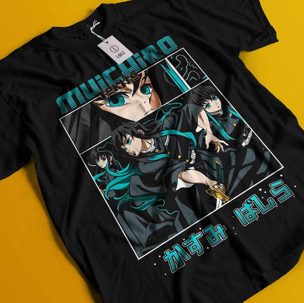 

Футболка Клинок, рассекающий демонов Муичиро Токито Футболка Зеницу Футболка Мудзан Тандзиро Дома Футболка M