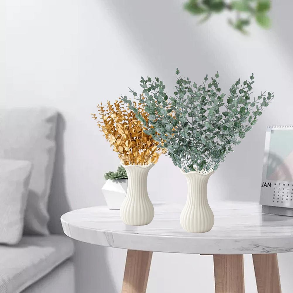 18pcs Eucalyptus Stems Artificial Eucalyptus Leaves For Wedding Home Christmas Decoration 2026 Christmas