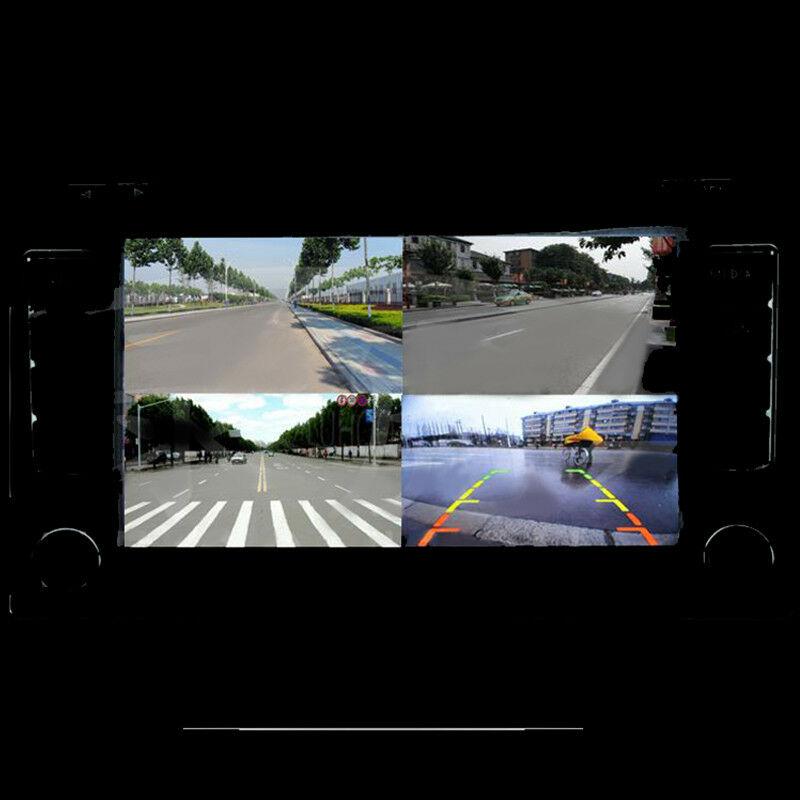 360° Car Front Rear Left Right 4-Channel Parking Camera Image Split-Screen Box