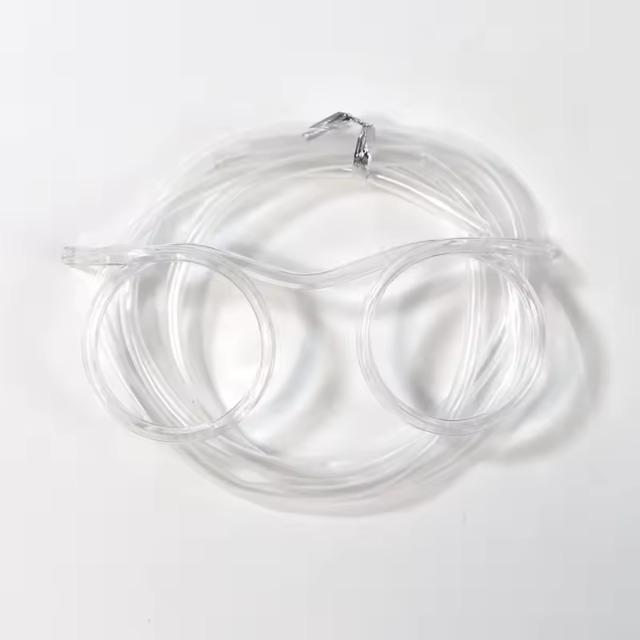 1 PC Fun Soft Plastic Straw Funny Glasses Flexible Drinking Toys Party Joke Tube Tools Kids Baby Birthday Toys Plastic Straws