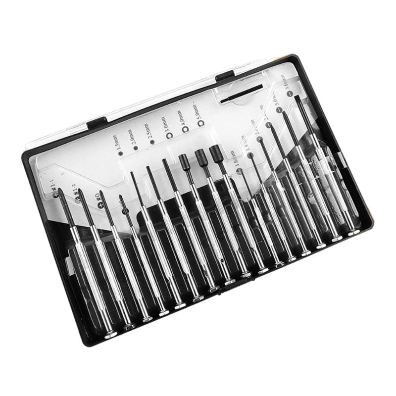 Steel Precise Screwdriver Set For Watch Repair And Electronics Maintenance Slip Resistant Design With Storage Case