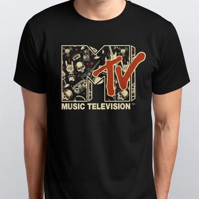 

MTV Rock n Roll Music T-SHIRT All sizes S M L XL XXL 3 4 XL Black White L