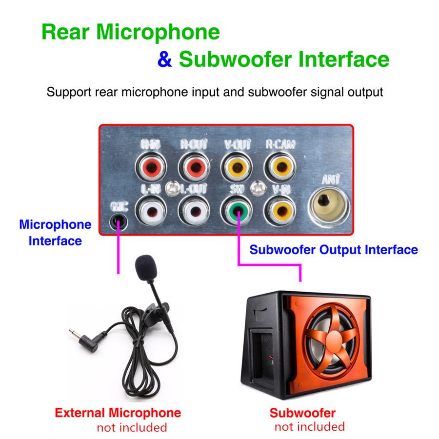 Bluetooth 4.1" Capacitive Car Radio MP5 Player AM/FM / SWC + 8LED Rear Camera