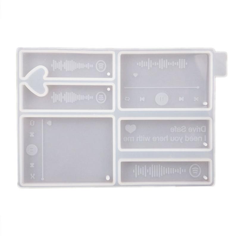 

Casting Resin Mold DIY Craft Jewelry Pendant Mold Handmade Music Player Epoxy Resin Mold Keychain Pendant Silicone Mould 1