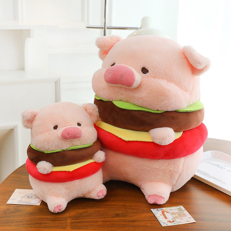 New Hamburg Lulu Pig Plush Toy Cartoon Cute Doll Doll for Girlfriend Children’s Birthday Gift