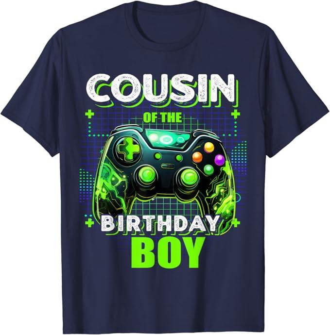 Cousin,Brother,Sister of The Birthday Boy Matching Video Game Birthday T-Shirt Humor Funny Gamer Graphic Tee Sons Daughters Gift