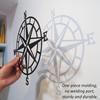 Iron Decorative Wall Compass Decor Bedroom Terrace Office Beach Theme Home and