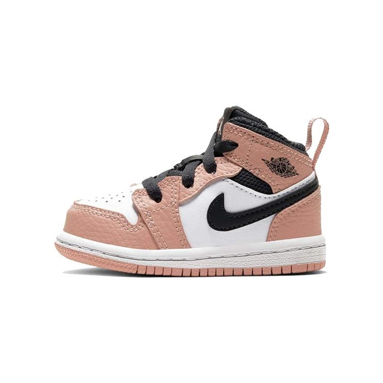 (TD) Air Jordan 1 Mid Pink Quartz Baby 644507-603 EU 22