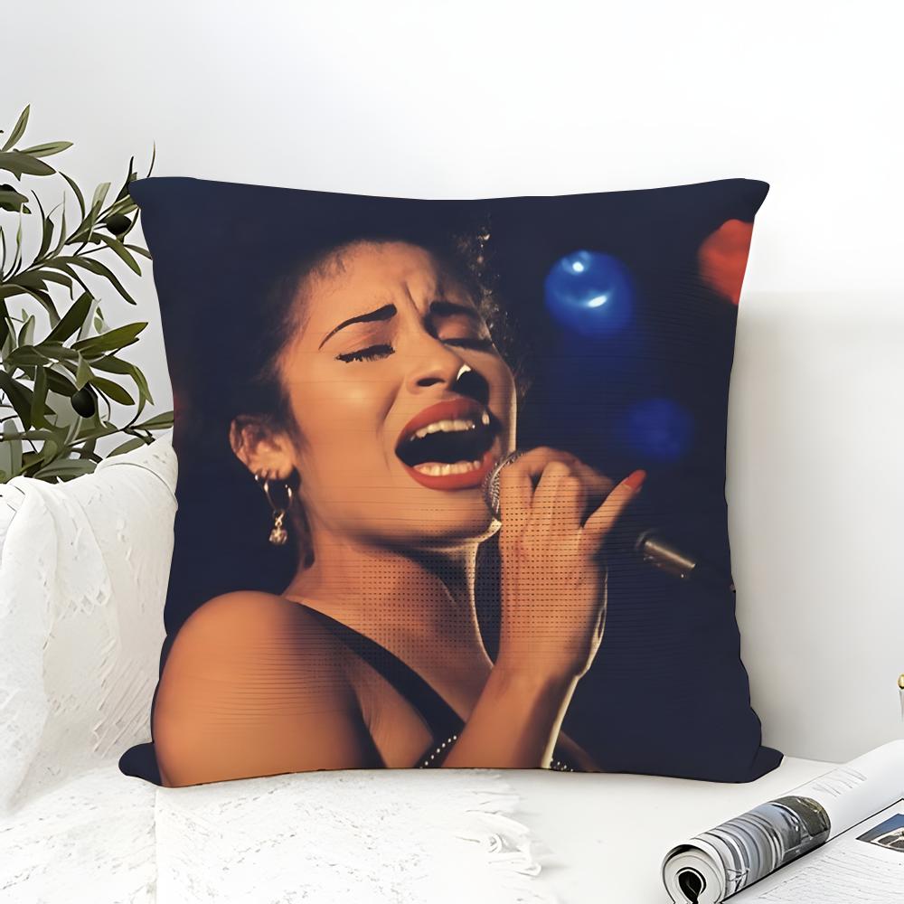 Music Of Latin Singer S-Selena 2 Pillow Case Linen Pillow Case Sofa Home Decor Cushion Cover Cushion Cove