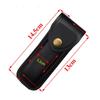 High- Quality Folding Knife Universal Split LeatherLeather Sheath Black Knife Case Hand-carved Scabbard Knife  with Belt Buckle