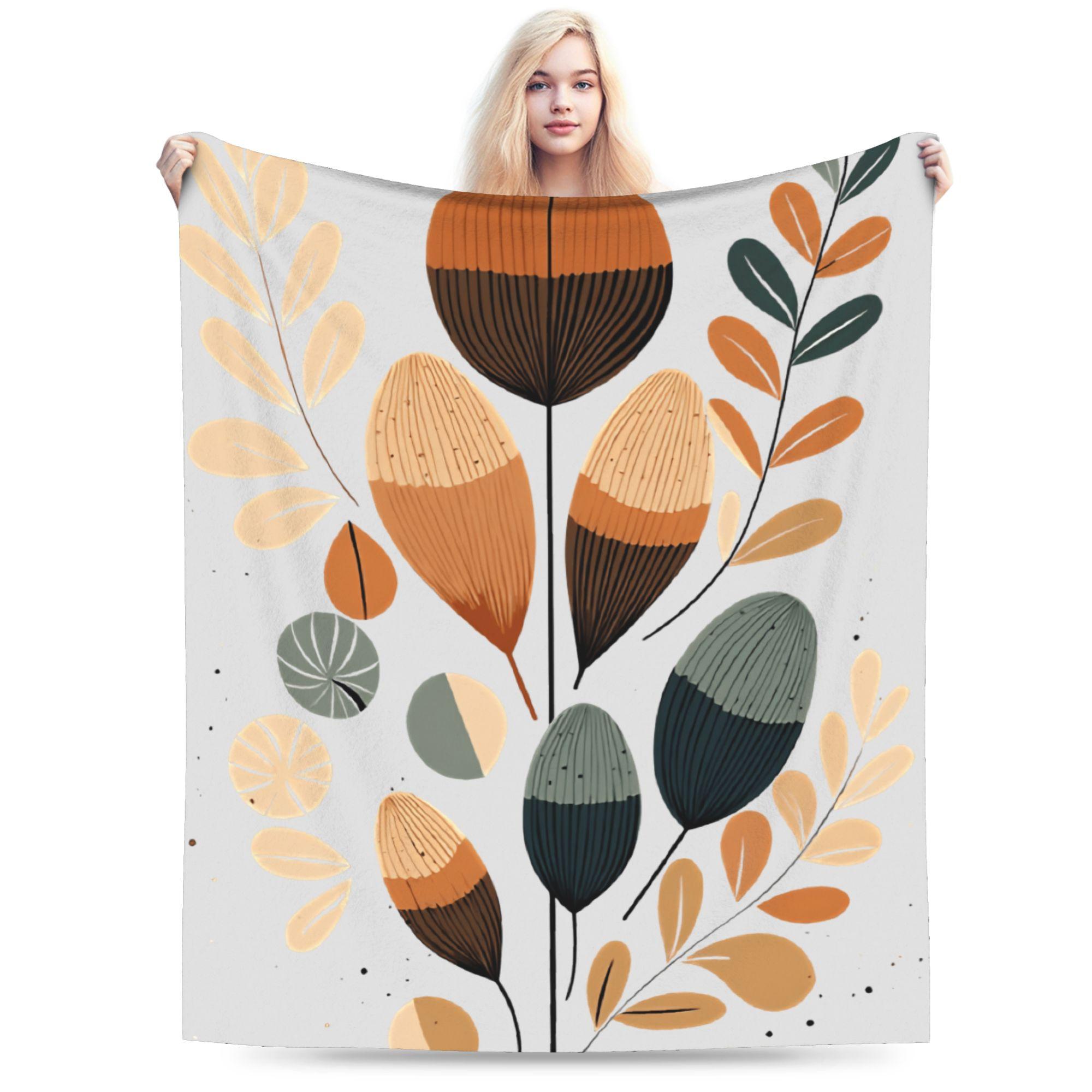 

Warm Soft Blanket Children Decorative Bohemian pattern Bedding Throws Flannel Bedspread For Couch Chair Graphic Sofa Bed Cover 75x90cm