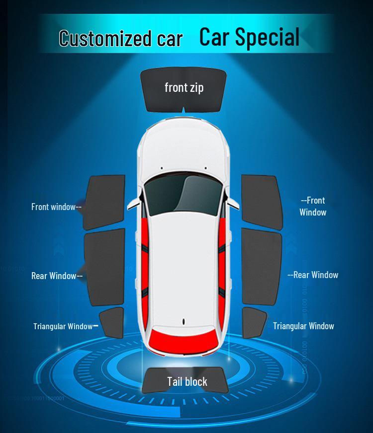 Magnetic Sunshade Curtain for Toyota Wish: Heat Insulation and Sun Protection