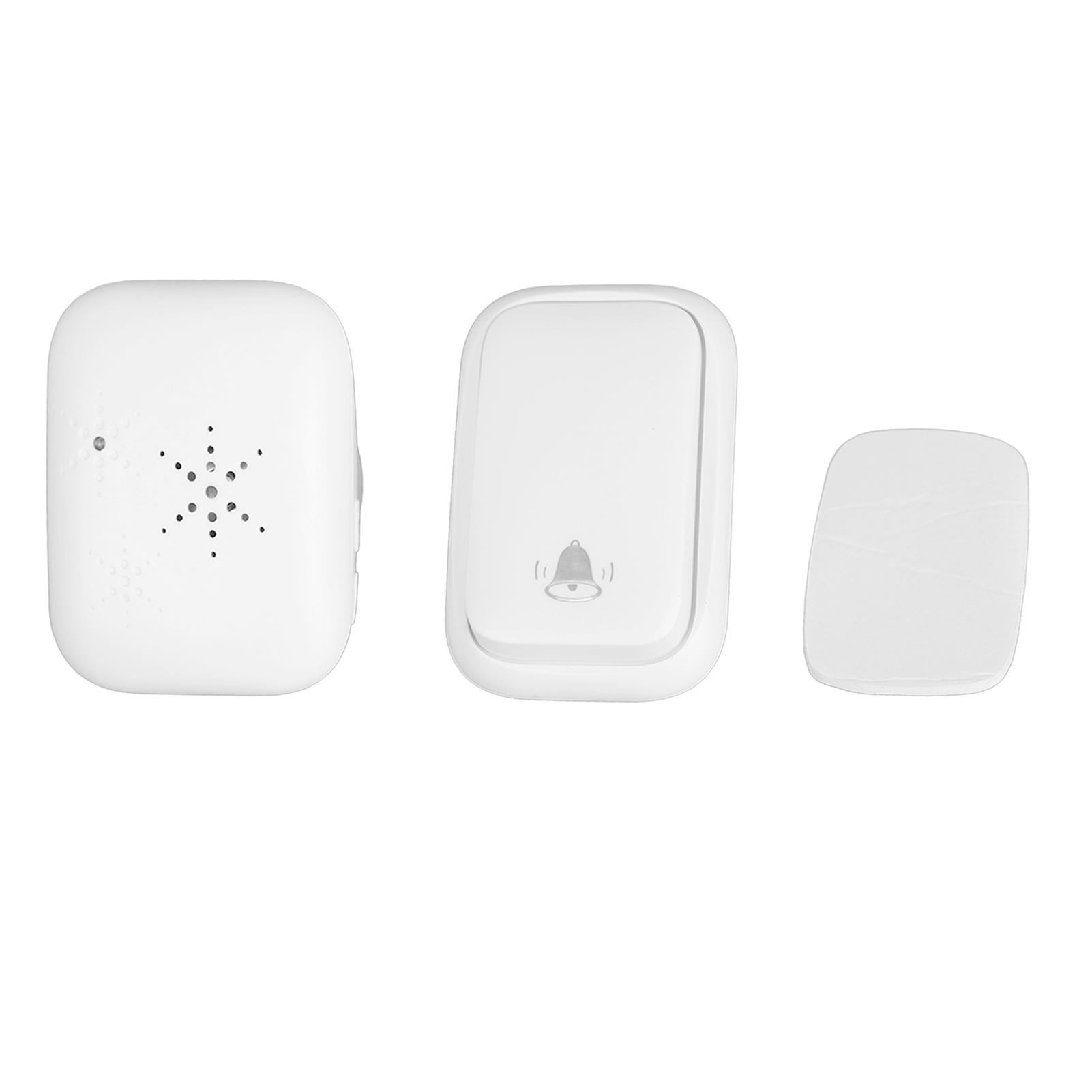 

Беспроводной дверной звонок с автономным питанием, уличный колокольчик Ding Dong Doll Bell белого цвета для дома, офиса, виллы US Plug 100‑230V