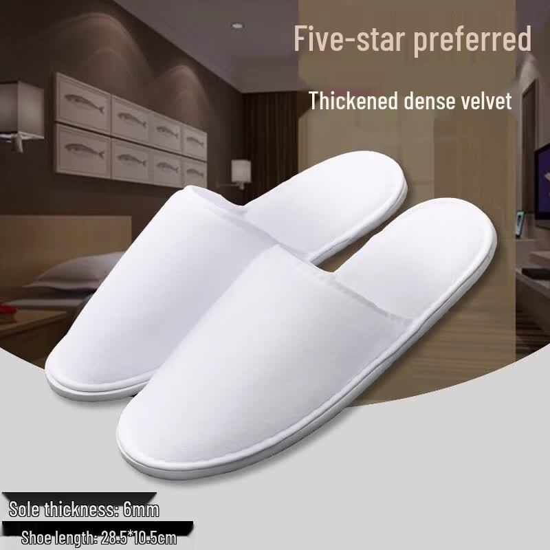 Cotton Disposable Hotel Slippers