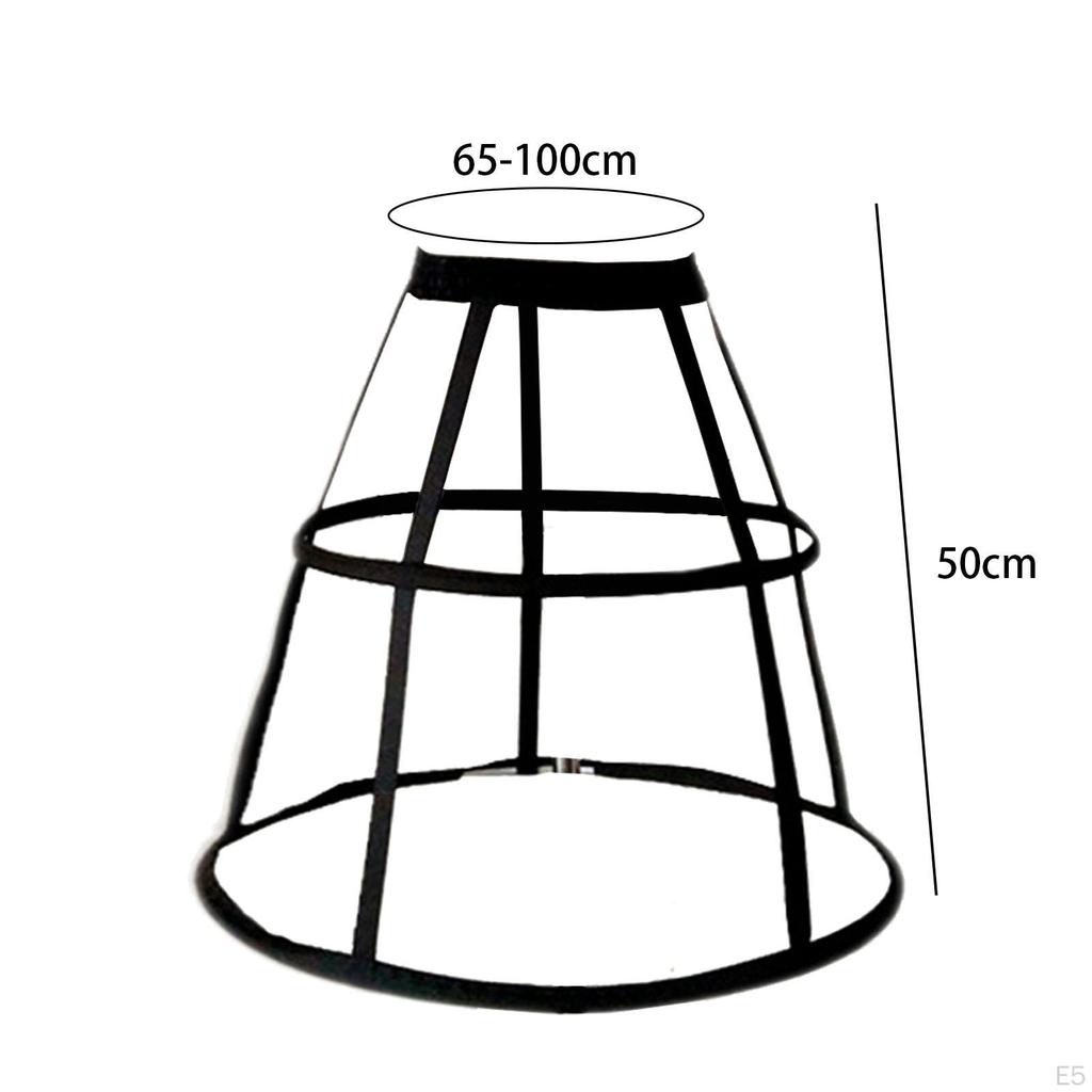 Cage Hoop Skirt Petticoat Elastic Waistband Crinoline Pannier for Prom