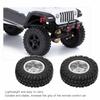 2Pcs RC Wheels Metal Remote Control Car Tires Replacement Parts for   SCX24 90081