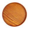 Tea Tray Round Shape Wooden Serving Tray Nature Wood Large Size Round Wood Tray Rustic Style Wooden Plate Home Decor