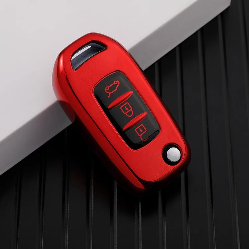 Coque de clé de voiture à 3 boutons pour Renault Kadjar Captur Symbol Koleos Megane Coque de télécommande sans clé