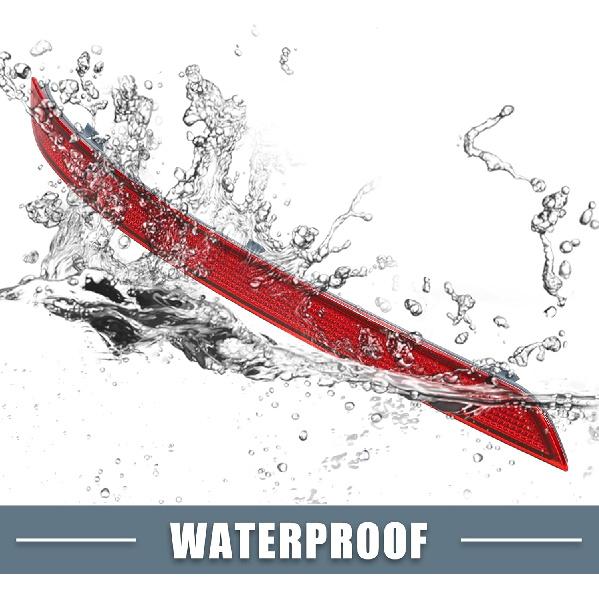 Car Rear Left Bumper Reflector No.A1668200074 for Mercedes-Benz ML350 2012-2015 Plastic Red