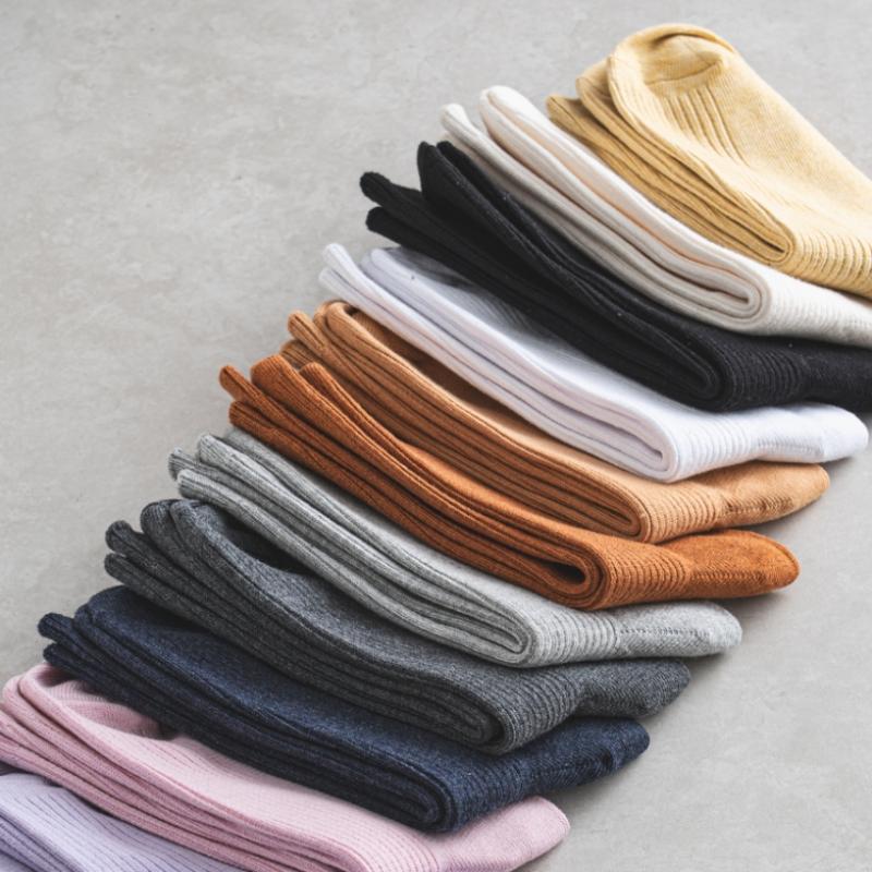 Monfoot Women S Ribbed Long Neck SockS Orange