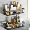 2Pcs Thicken Wall-Mounted Shelf Rack Rustproof Home Storage Organizer  Bathroom Accessories
