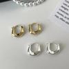 925 Silver Hoop Earrings for Women Fashion Versatile Round Circle Jewelry Gifts Prevent Allergy Sweet Girl