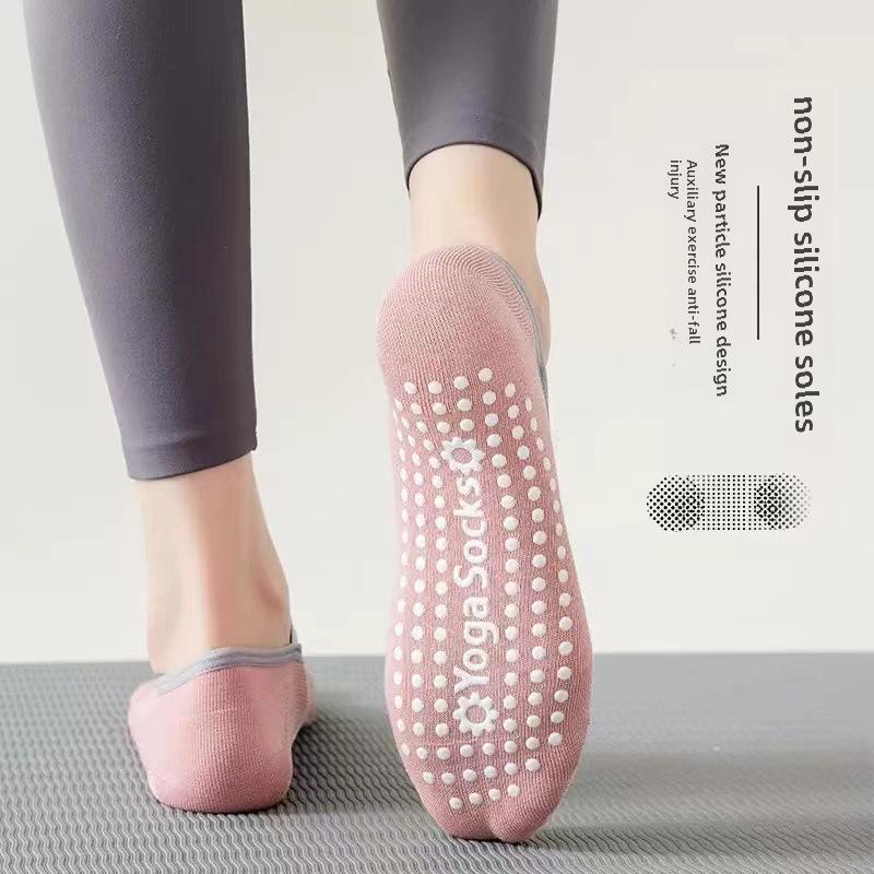 Women's Non-Slip Silicone Yoga & Pilates Summer Socks - Pure Cotton Sports & Dance Floor Socks