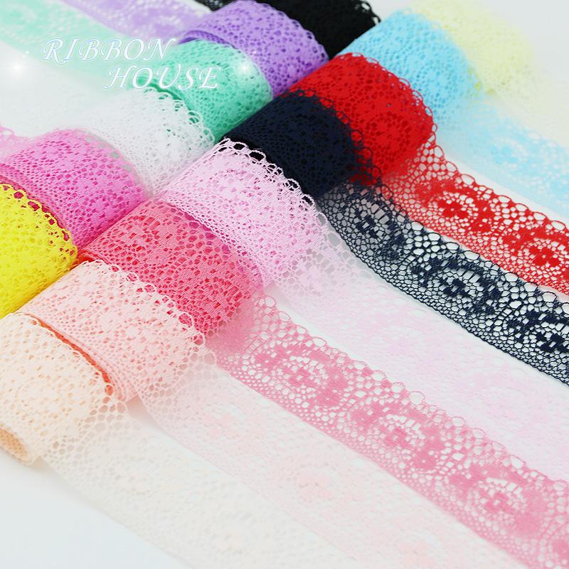 (10 Yards/roll) 40mm White Lace Fabric Webbing Decoration Love Gift Packing Material Rolls