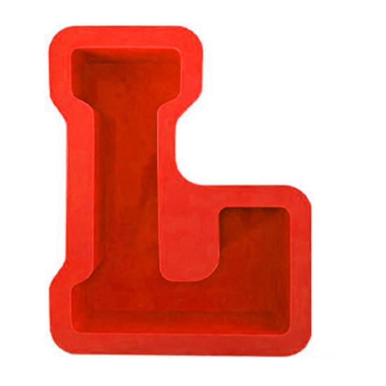 Epoxy Mold Reusable Anti-deformed Easy Demoulding Non-stick Flexible DIY Irregular Form Capital Letter Candle Stencil for Party
