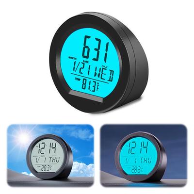 Pokumil Car Clock, Solar Car Electronic Watch, Mini Digital Watch, 4 In 1 Car,