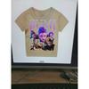 Demon Hunters Cartoon Tiger Printed T-shirt Harajuku Round Neck Casual Short Sleeve Summer Woman Top Casual Clothing Tops