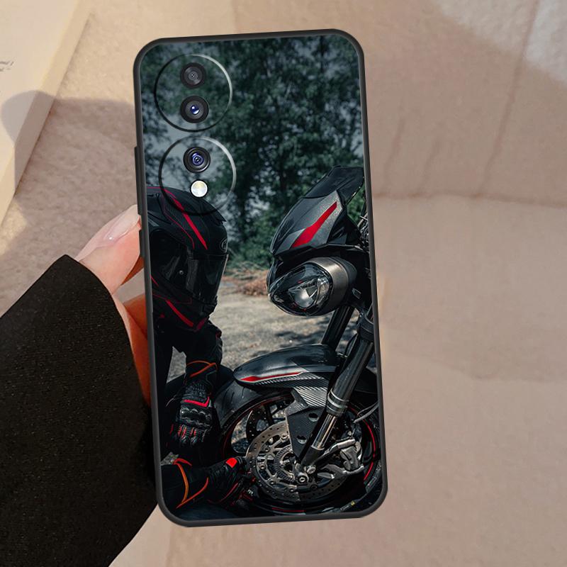 

Мотоциклетный человек для Honor 90 70 50 Lite Magic 5 Pro 8X 9X чехол для телефона Honor X8a X9a X7a X6a X9 X7 X8 X9b Honor 90