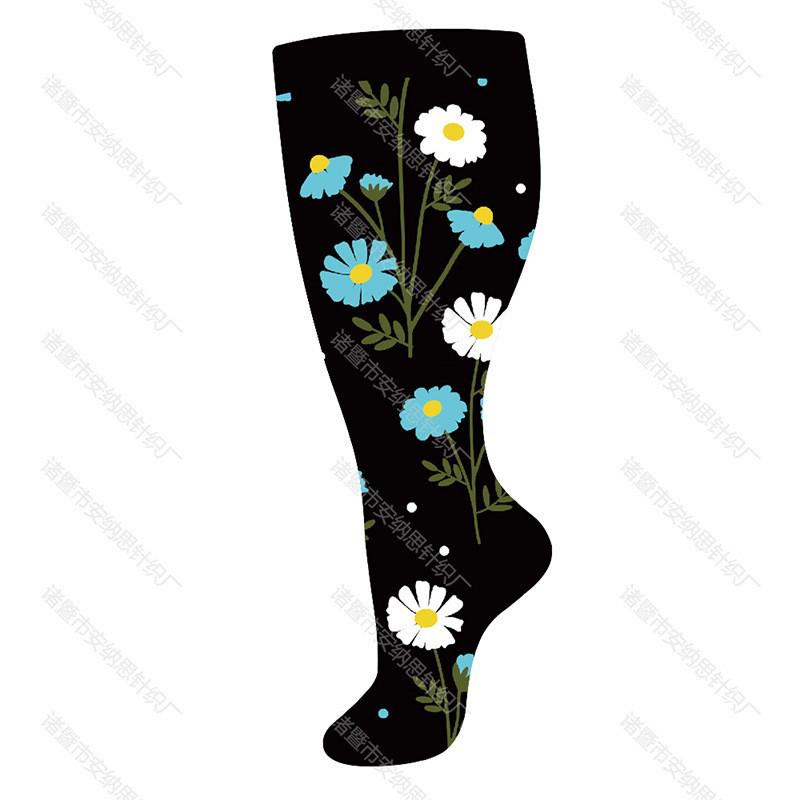 Plus Size Odor-Resistant Sports Compression Socks for Men