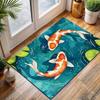 Multiple Sizes Koi Swimming In Pond Carpet for Living Room Bedroom Sofa Home Decor Rus Non-slip Floor Mat Luxury Gift
